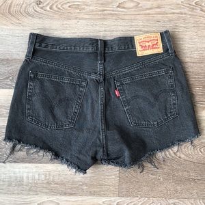 Black Levi’s 501 shorts